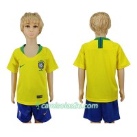 Camisolas de futebol Brasil Criança Equipamento Principal World