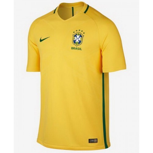 Camisolas de Futebol Brasil Equipamento Principal 2016/17 Manga Curta