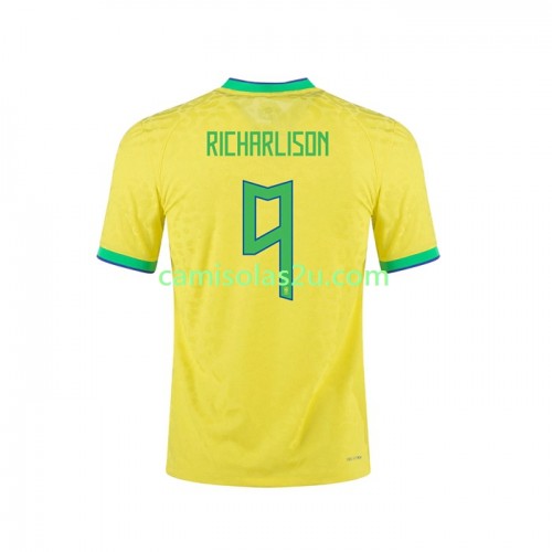 Camisolas de futebol Brasil RICHARLISON 9 Equipamento Principal