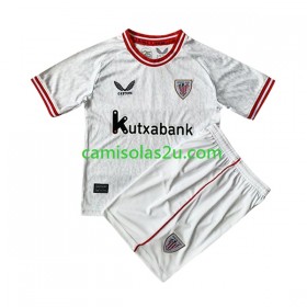Camisolas de futebol Athletic Bilbao Criança Equipamento Principal 2021/22  Manga Curta